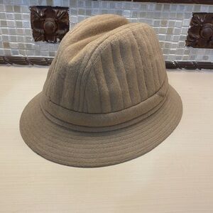 Burberrys Men’s Vintage Camel Wool Fedora? Style Hat—Unisex? Christys’ of London